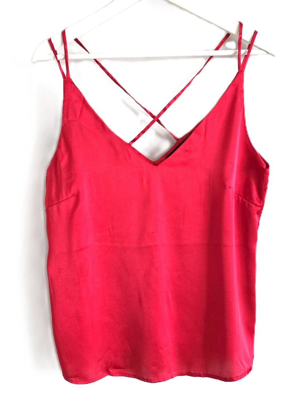 Vero Moda red satin camisole top